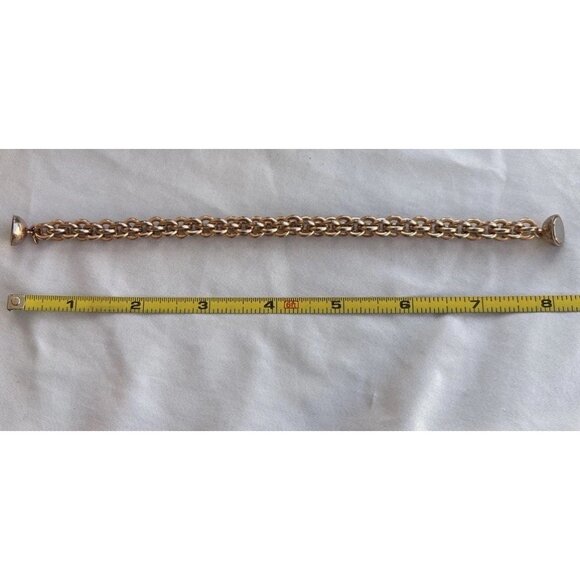 Vintage Milor Italy Bronze Link Magnetic Close Bracelet Women’s Sz 8” - Picture 5 of 10